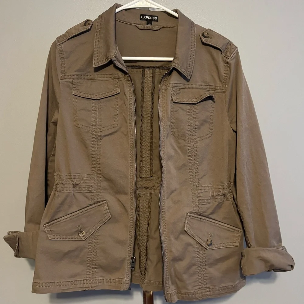 Express Women's Olive Green Jacket Small‎